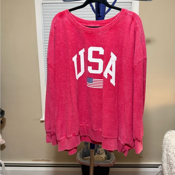 Maurices Vibrant Red Pullover size 4x - Picture 2 of 5